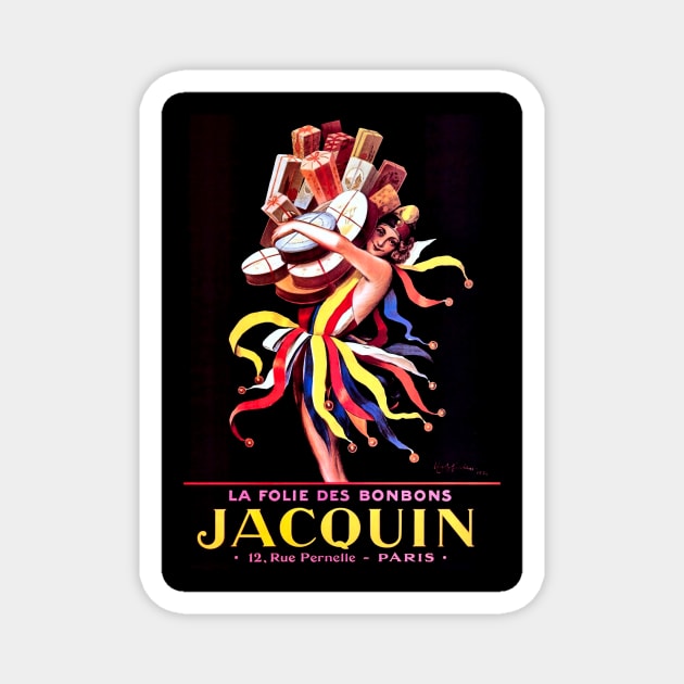 Leonetto Cappiello Jacquin Bonbon Advertising Poster Magnet by PatricianneK