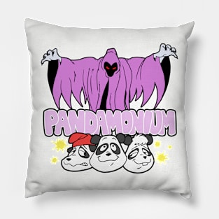 Pandamonium Cartoon Pillow