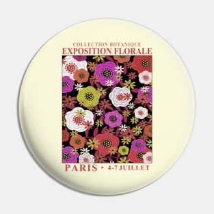 Floral Design Exhibition Art Print Pin