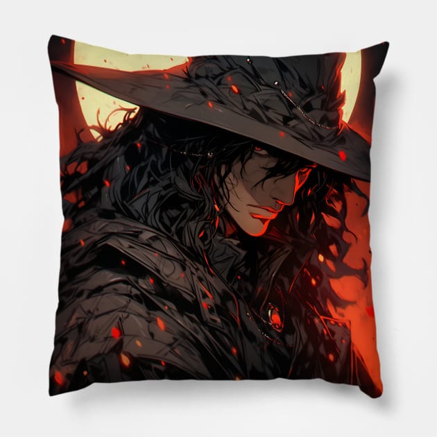 Hunters of the Dark: Explore the Supernatural World with Vampire Hunter D. Illustrations: Bloodlust Pillow by insaneLEDP