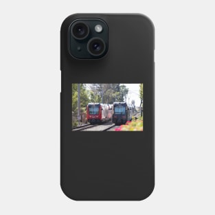 San Diego Trolley Red and Black Phone Case