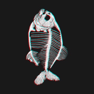 Memoria Amazonica - 3D Skeleton Piranha T-Shirt