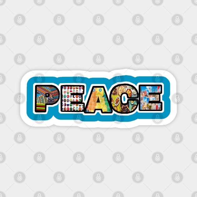 PEACE Sticker - Back Magnet by SubversiveWare