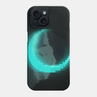 Cyan neon - electro moon Phone Case