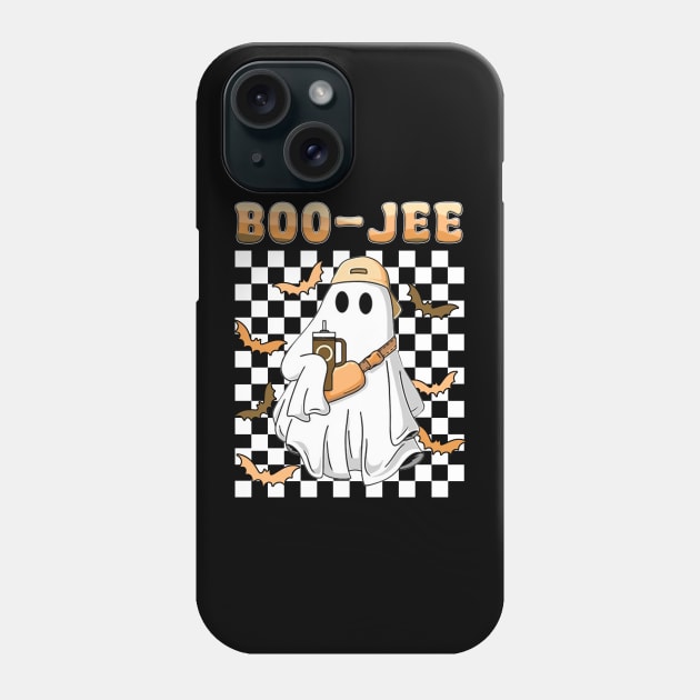 Spooky Season Cute Ghost Halloween Costume Boujee Boo-Jee Phone Case by JennyArtist