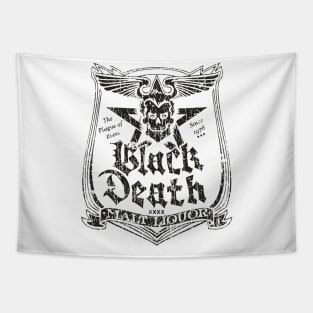 Black Death Malt Liquor 70s Black - VINTAGE RETRO STYLE Tapestry