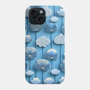 Blue Blossom hydrange flowers Phone Case