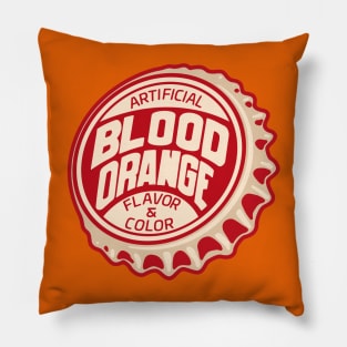 Vintage Generic Blood Orange Soda Bottlecap Pillow