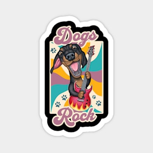 Dogs Rock Magnet