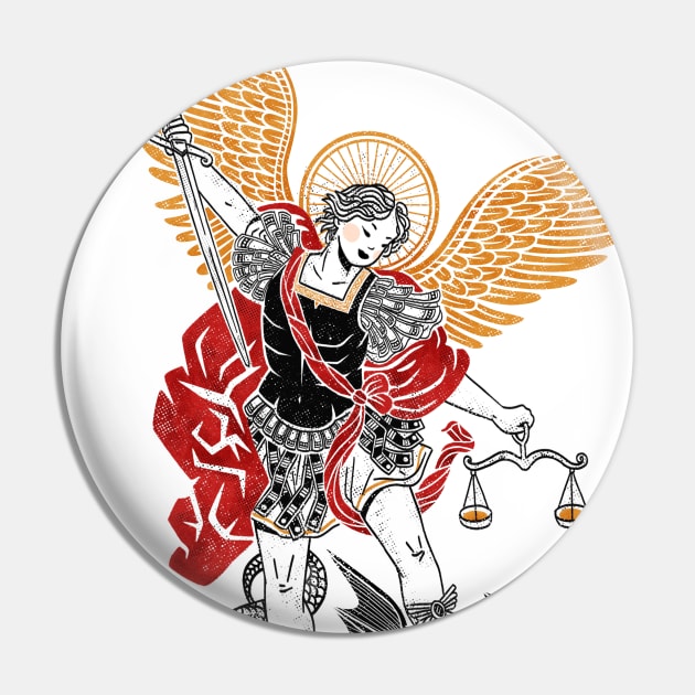 St Michael the Archangel - Catholic Saints Pin by zCAT