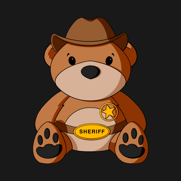 Sheriff Teddy Bear by Alisha Ober Designs