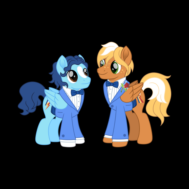 Star Raiser and Power Bolt prom by CloudyGlow