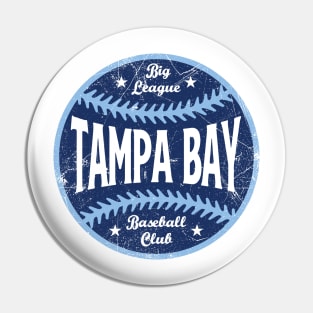 Tampa Bay Retro Big League Baseball - White Pin