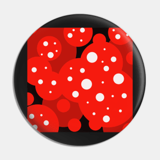 japanese pop art red and white polka dots Pin