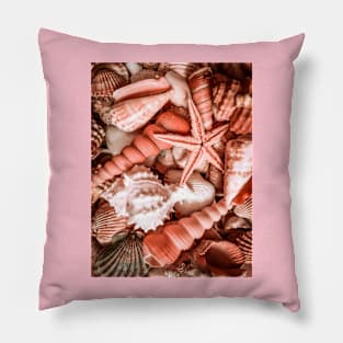 Summer Beach Travel Surf Caribbean Seashells Pillow