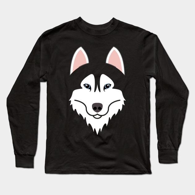 Siberian Husky Dog Face, T-Shirt Siberian Husky Dog Face, T-Shirt