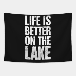 Life Is Better On The Lake | Bass Fishing Tapestry