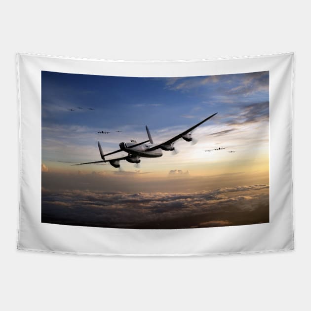 Strike Hard Strike Sure Tapestry by aviationart