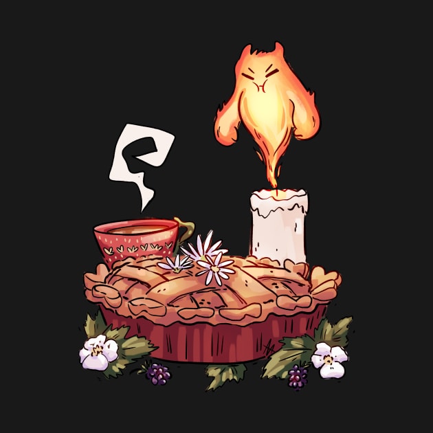 Fantasy Cottagecore - Fire Pie by Rumpled Crow