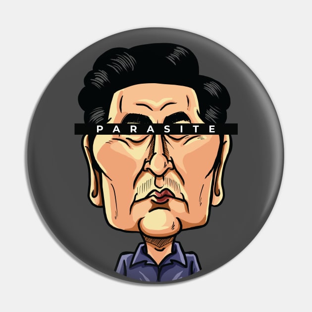 Parasite 2019 - Father of the Kim family Pin by Kaexi