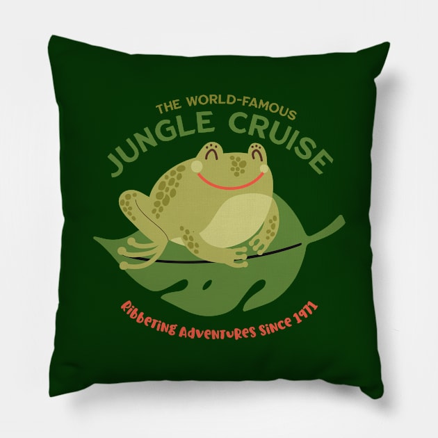 Jungle Cruise Frog Pillow by GoAwayGreen