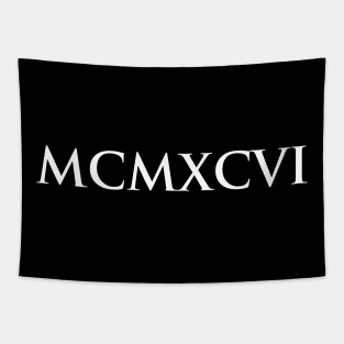 1996 MCMXCVI (Roman Numeral) Tapestry