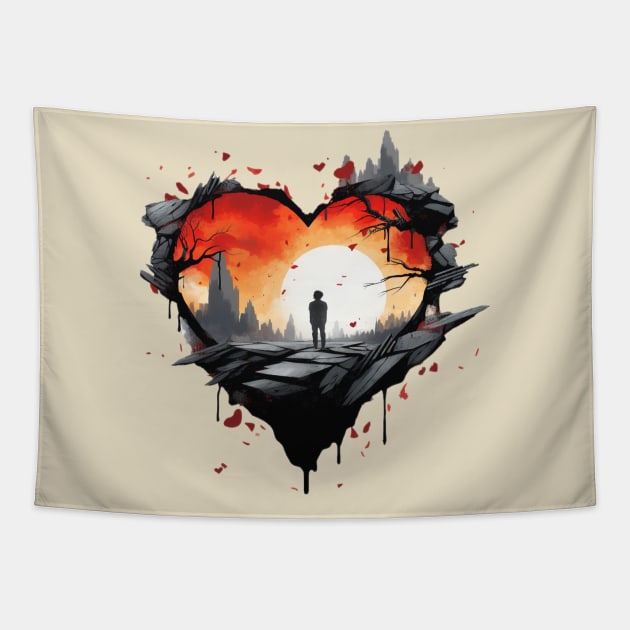 Broken Heart Tapestry by Jason's Finery