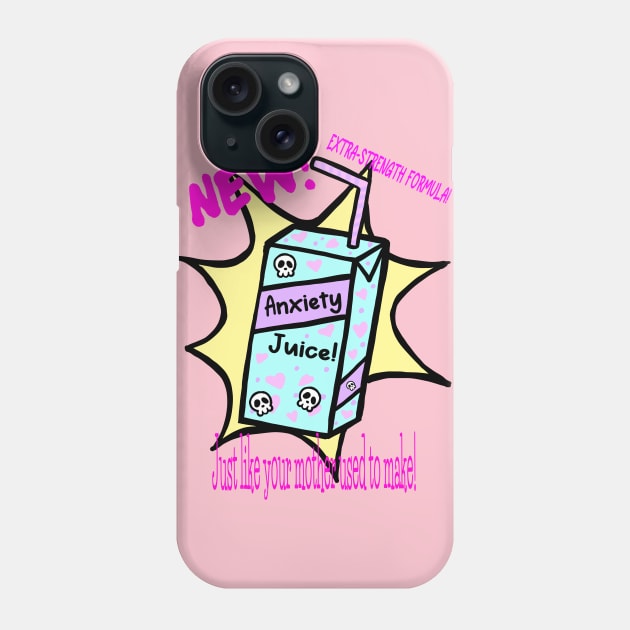 Anxiety Juice Phone Case by Divergent Curiosities 