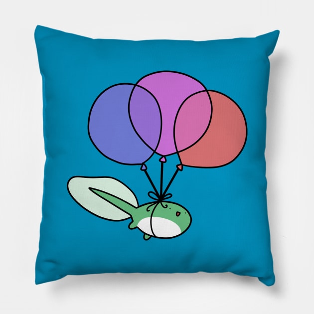 Balloon Tadpole Pillow by saradaboru