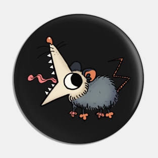 Screeching Possum Opossum V05 Pin