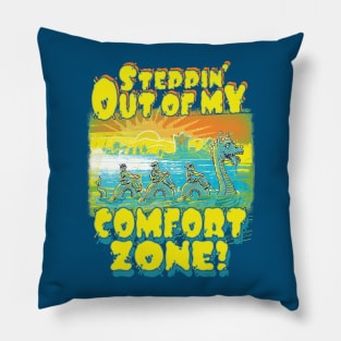 Step Out of Your Comfort Zone Nessie Pillow