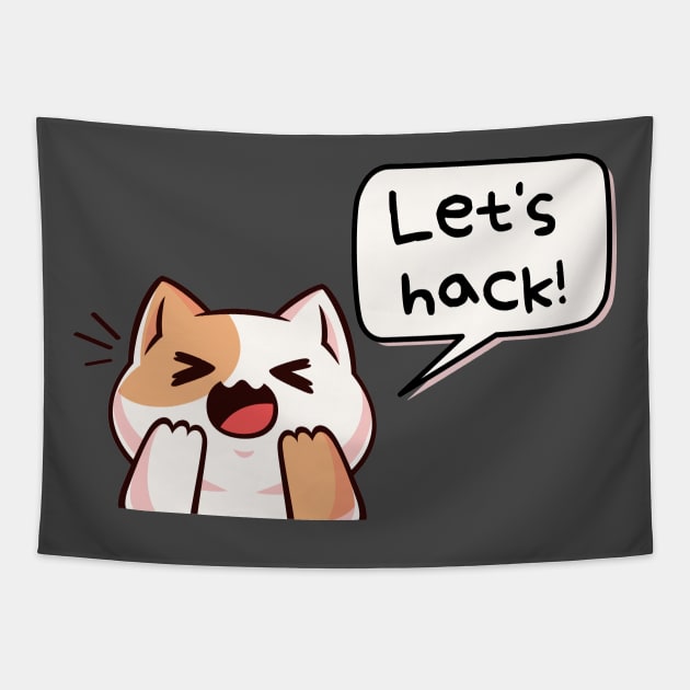 Let's hack (ethically, of course) :) | Hacker design Tapestry by leo-jess