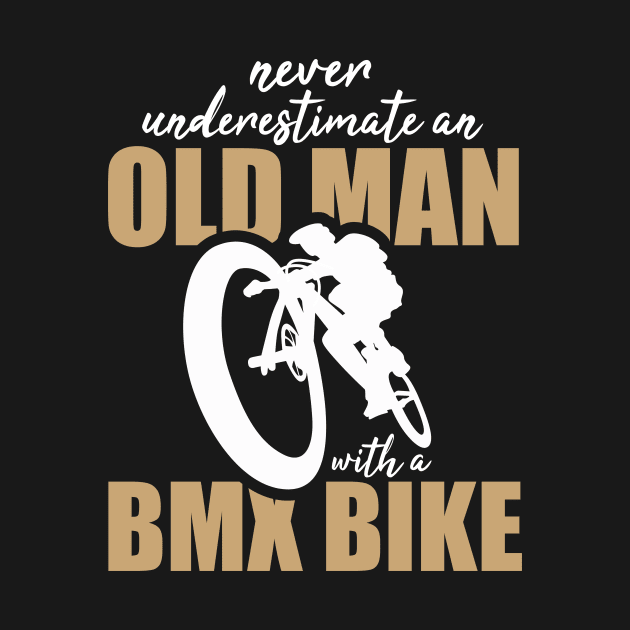 Old Man With A BMX Bike by ThyShirtProject - Affiliate