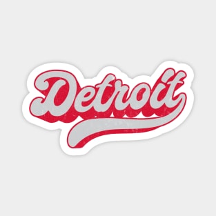 Detroit  // Retro Typography Design Magnet