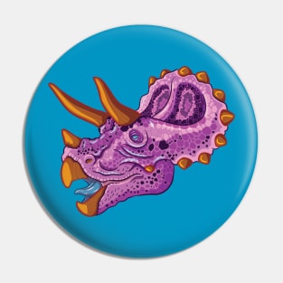 Triceratops (grape) Pin