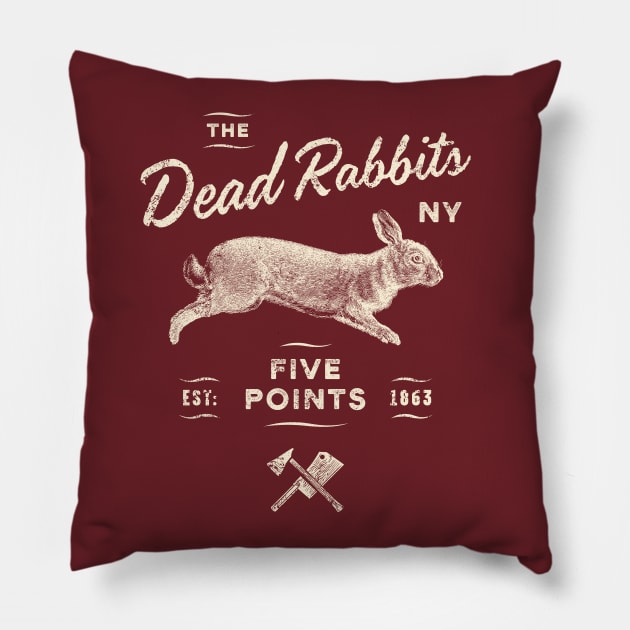 Dead Rabbits Pillow by heavyhand