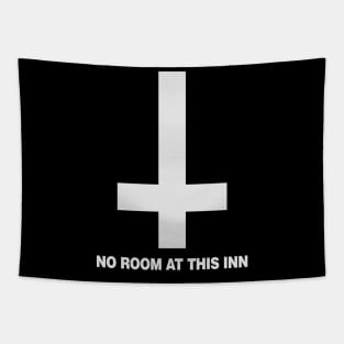 No Room At This Inn (white) Tapestry