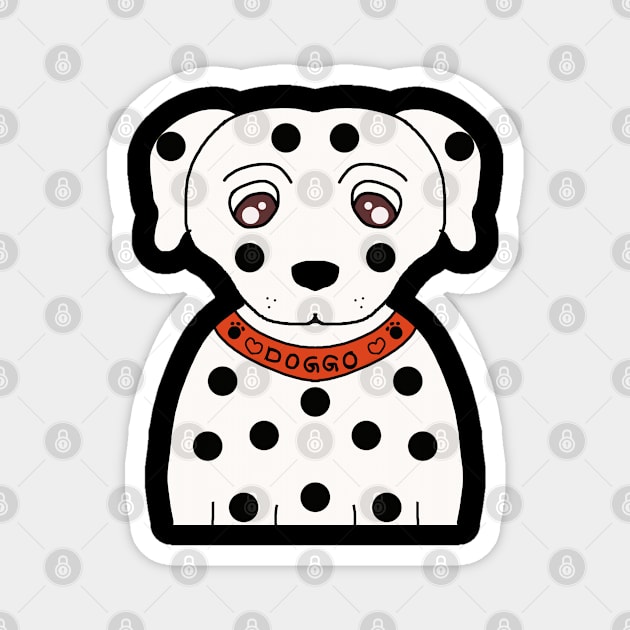 Dalmatian dog Design Magnet by TANSHAMAYA