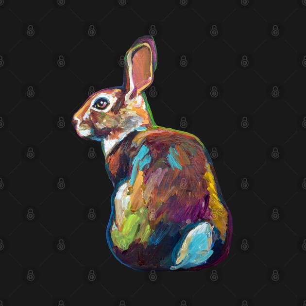 Mountain Rabbit Sticker by Robert Phelps by RobertPhelpsArt