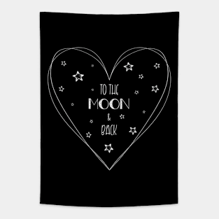 love you to the moon and back Tapestry