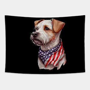 Independence Day Dog Tapestry