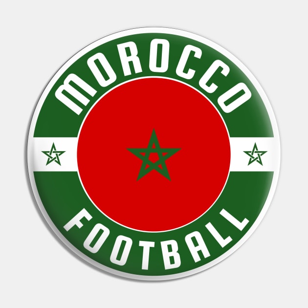 Morocco Football Fan Pin by footballomatic