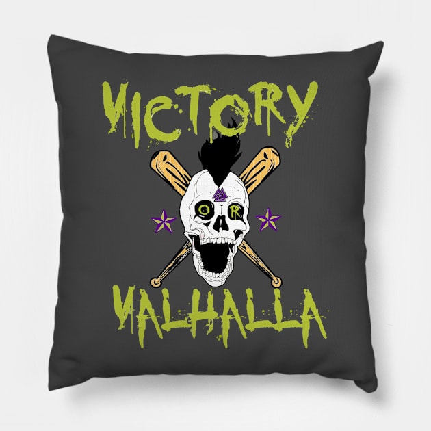 Hooligan Victory or Valhalla Pillow by Rynar the Hooligan 