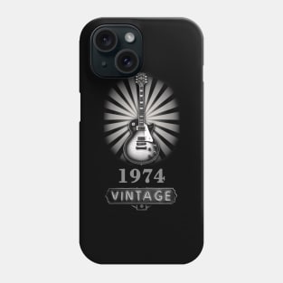 Vintage Guitar 1974 - 50th Birthday Gift Phone Case
