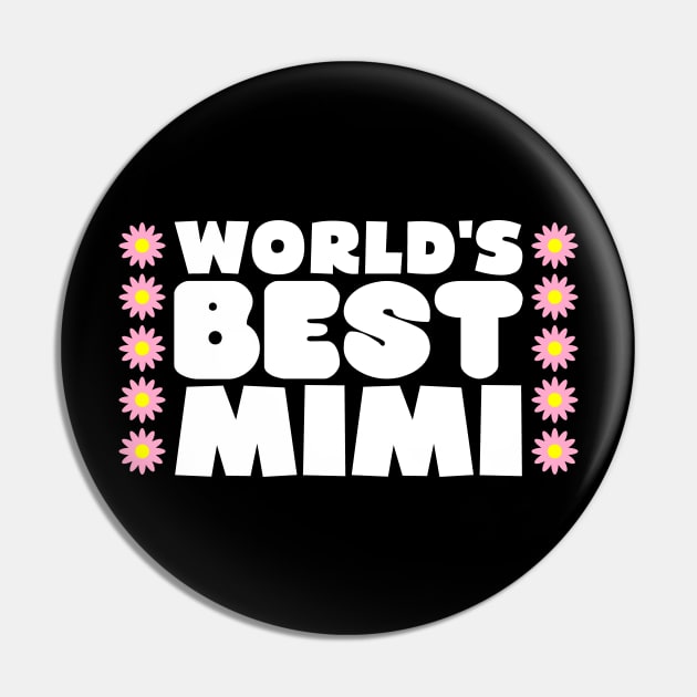 World's Best Mimi Pin by colorsplash