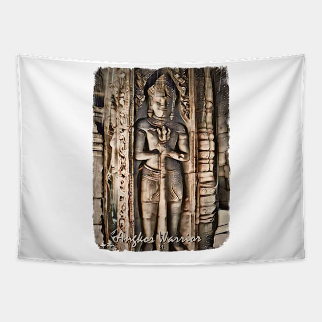 Angkor Warrior 1.1 Tapestry by Lees Tees