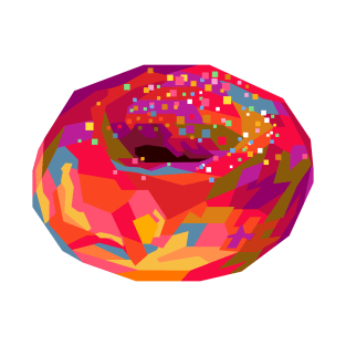 Colorful Donut Wpap Pop Art T-Shirt