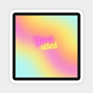 Pink Pastel Good Vibes Magnet