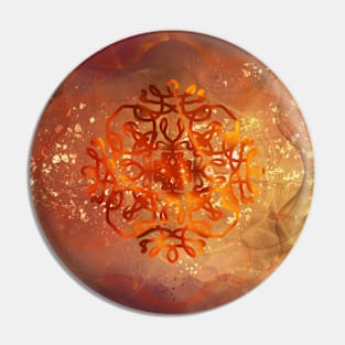 Succinite -  Amber colors Pin