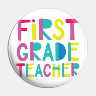 1st Grade Teacher Gift Idea Cute Back to School Pin